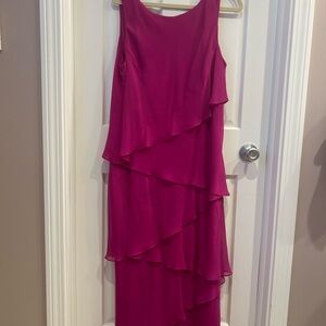 Ursula of Switzerland Fuchsia Asymmetrical Dress